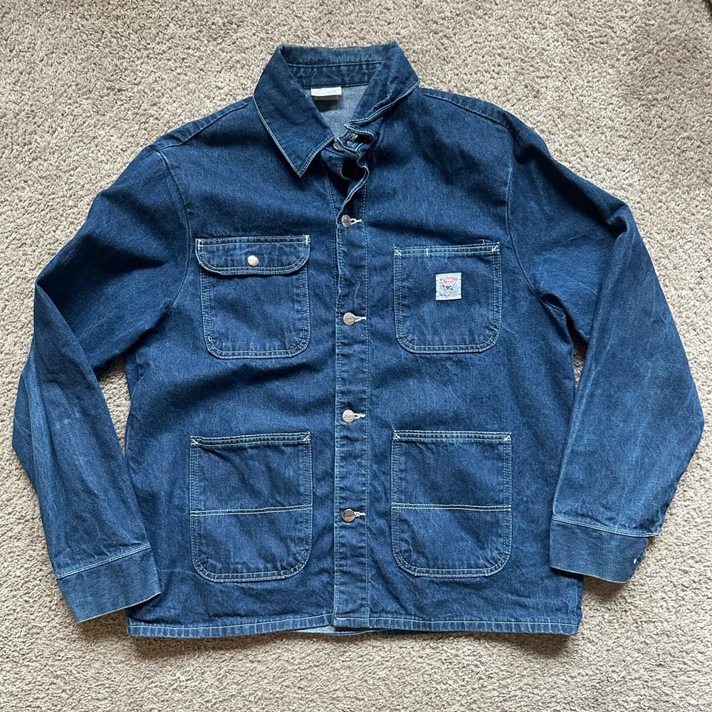 Vintage L.C.King Pointer Brand - Denim Chore Coat - Size L